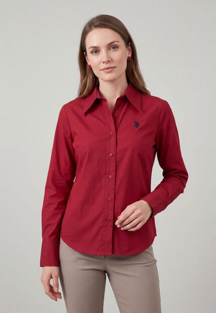 Camisa U.S. POLO ASSN. Borgoña