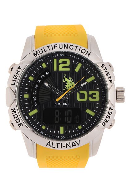 Reloj Amarillo-Plateado Us Polo Assn