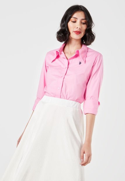 Camisa Rosa Us Polo Assn