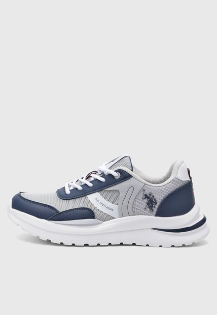 Tenis Lifestyle Gris-Azul-Blanco Us Polo Assn