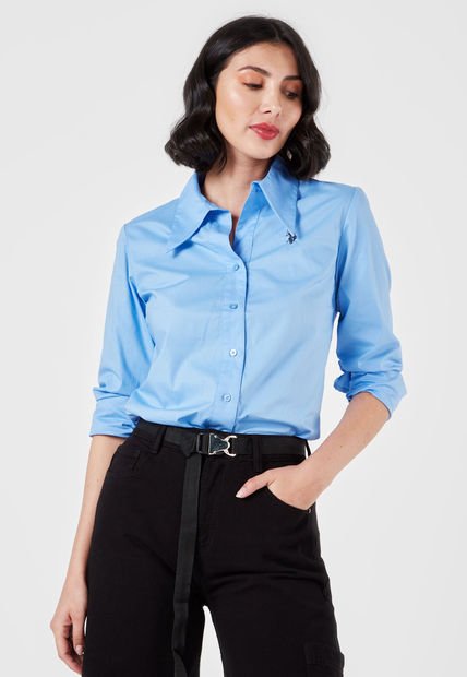 Camisa Azul Us Polo Assn