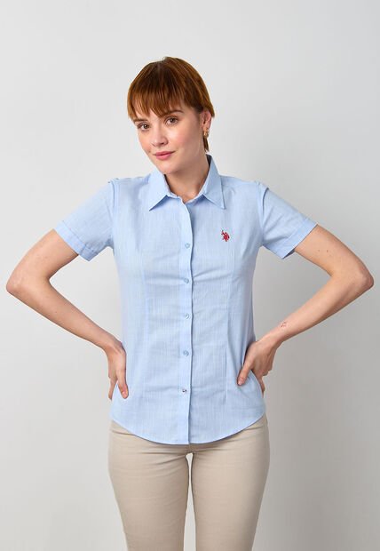 Camisa U.S. POLO ASSN. Celeste