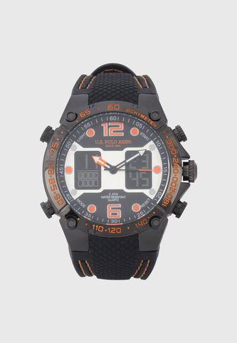 US Polo Assn Reloj Negro Naranja Us Polo Assn Knasta Colombia