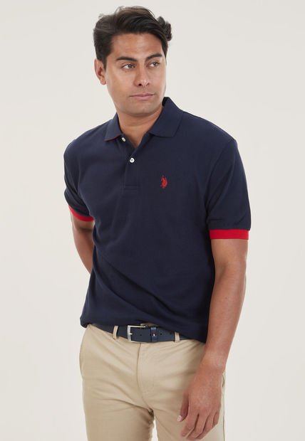 Polo Azul Navy-Rojo Us Polo Assn
