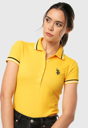 Polo Amarillo-Azul-Blanco US Polo Assn