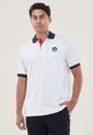 Polo Blanco-Azul-Rojo Us Polo Assn de US Polo Assn