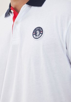 Polo Blanco-Azul-Rojo Us Polo Assn