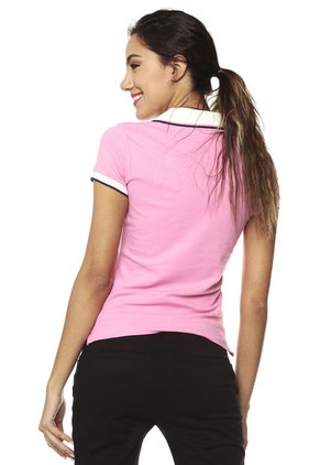 Camiseta Polo Rosa-Blanco US Polo Assn
