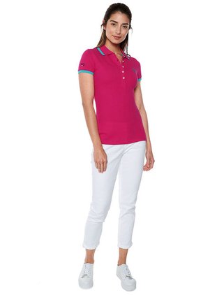 Polo Fucsia-Azul Turquesa Us Polo Assn