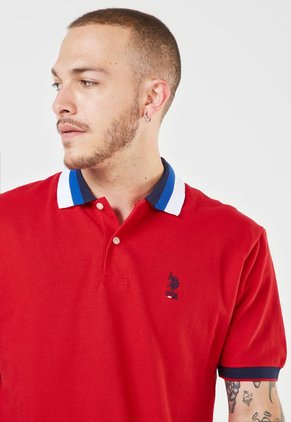 Polo Rojo-Blanco-Azul Us Polo Assn