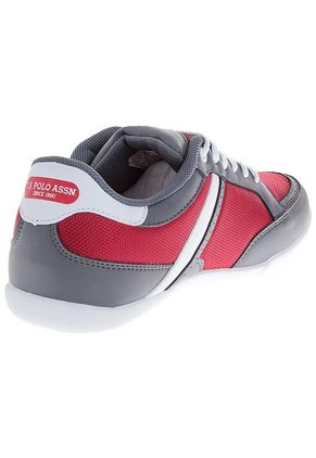 Tenis Lifestyle Gris-Rojo-Blanco US Polo Assn