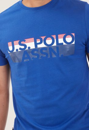 Camiseta Azul-Blanco-Rojo Us Polo Assn