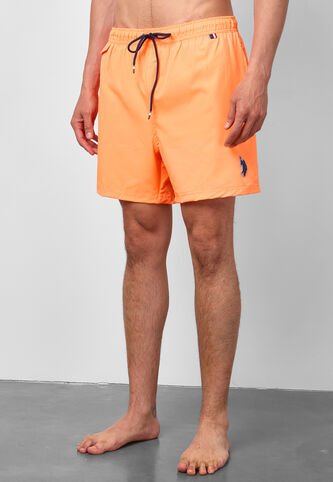 Traje de Baño U.S. POLO ASSN. Naranja Neón US Polo Assn