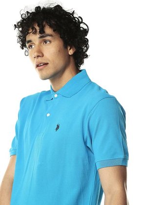 Camiseta Polo Azul Turquesa US Polo Assn