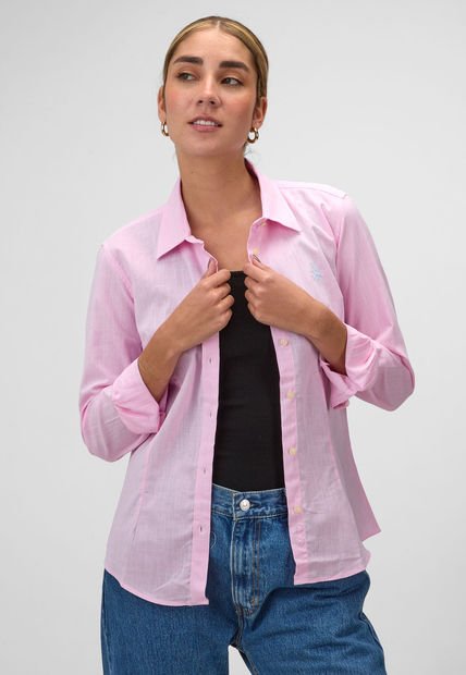 Camisa Rosa Claro US POLO ASSN