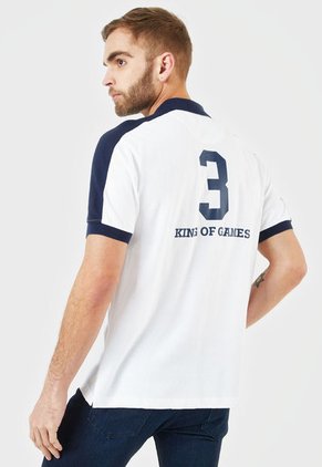 Camiseta Polo Blanco-Azul Us Polo Assn