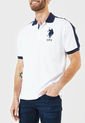 Camiseta Polo Blanco-Azul Us Polo Assn de US Polo Assn