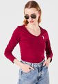 Camiseta Manga Larga Vinotinto Us Polo Assn de US Polo Assn