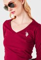 Camiseta Manga Larga Vinotinto Us Polo Assn de US Polo Assn