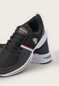 Tenis Lifestyle Negro-Blanco-Rojo Us Polo Assn de US Polo Assn