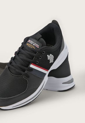 Tenis Lifestyle Negro-Blanco-Rojo Us Polo Assn