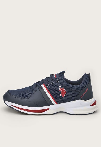 Tenis Lifestyle Azul Navy-Rojo-Blanco Us Polo Assn