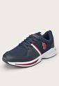 Tenis Lifestyle Azul Navy-Rojo-Blanco Us Polo Assn de US Polo Assn