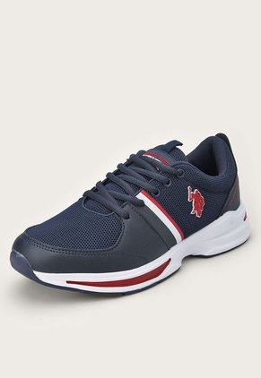 Tenis Lifestyle Azul Navy-Rojo-Blanco Us Polo Assn