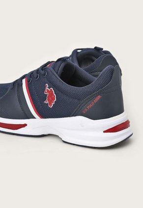 Tenis Lifestyle Azul Navy-Rojo-Blanco Us Polo Assn