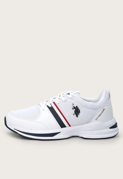 Tenis Lifestyle Blanco-Azul Navy-Rojo Us Polo Assn