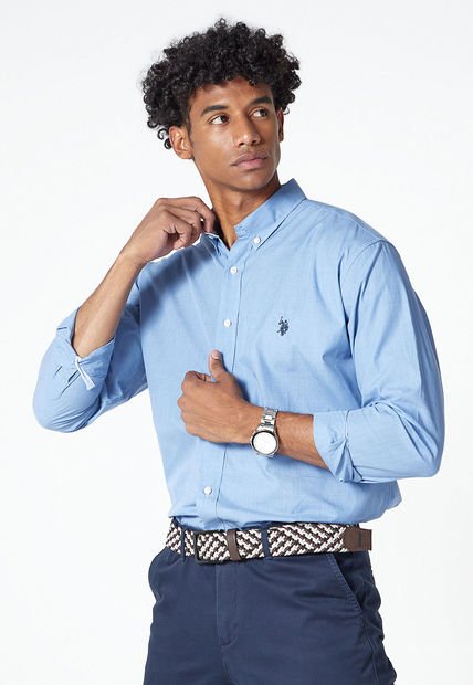 Camisa Azul Us Polo Assn