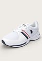 Tenis Lifestyle Blanco-Azul Navy-Rojo Us Polo Assn de US Polo Assn