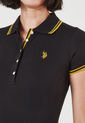 Camiseta Polo Negro-Amarillo Us Polo Assn de US Polo Assn