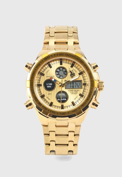 Reloj Dorado Us Polo Assn