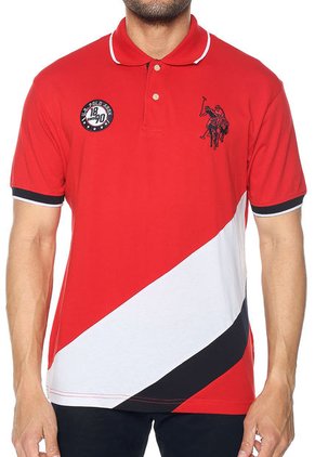 Polo Rojo-Blanco-Azul Us Polo Assn