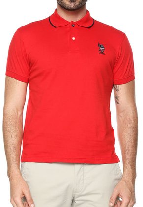 Polo Rojo-Azul Oscuro Us Polo Assn