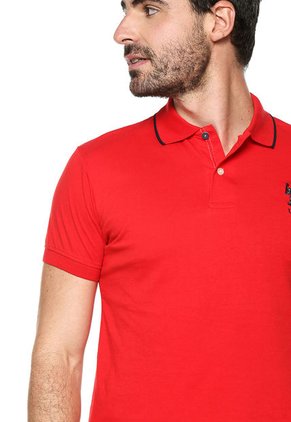 Polo Rojo-Azul Oscuro Us Polo Assn