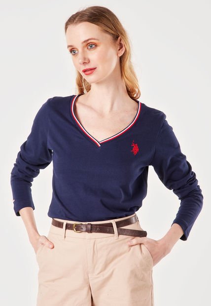 Camiseta Azul-Rojo-Blanco Us Polo Assn