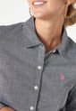 Vestido Corto Gris Us Polo Assn de US Polo Assn