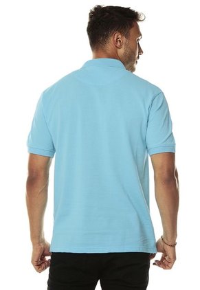 Camiseta Polo Azul Celeste US Polo Assn