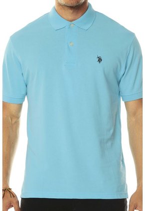 Camiseta Polo Azul Celeste US Polo Assn