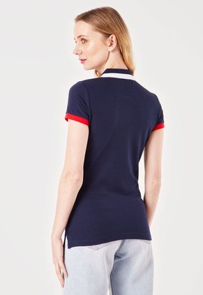 Polo Azul-Blanco-Rojo Us Polo Assn