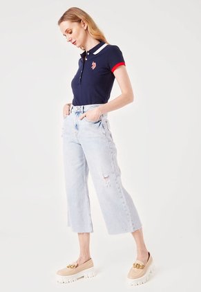 Polo Azul-Blanco-Rojo Us Polo Assn