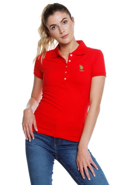 Polo Rojo-Verde Us Polo Assn