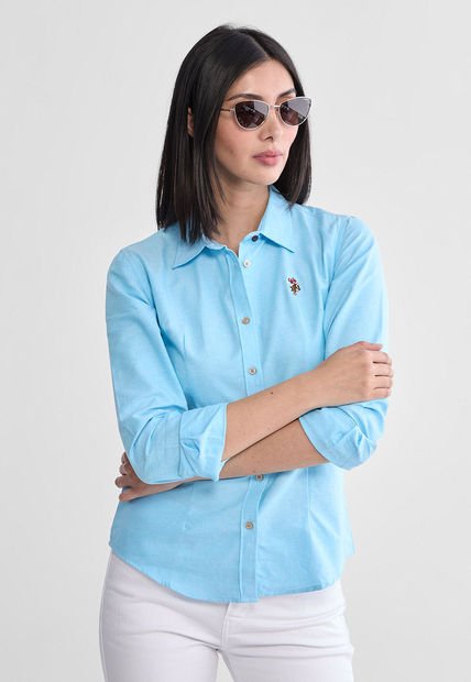 Camisa Azul Turquesa US POLO ASSN