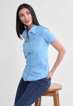 Camisa U.S. POLO ASSN. Celeste