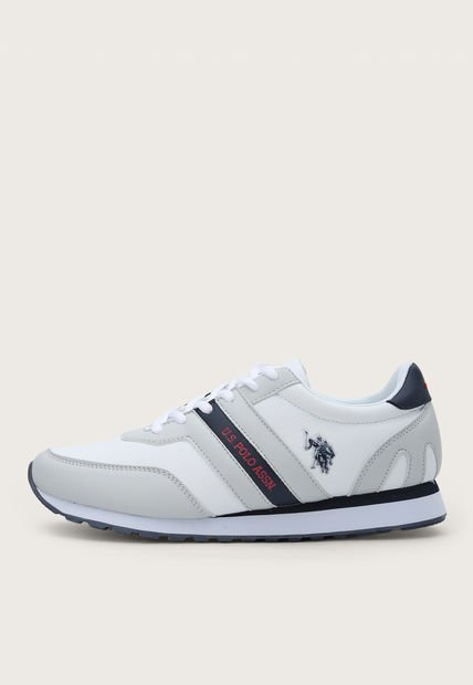 Tenis Lifestyle Blanco-Gris-Azul Us Polo Assn