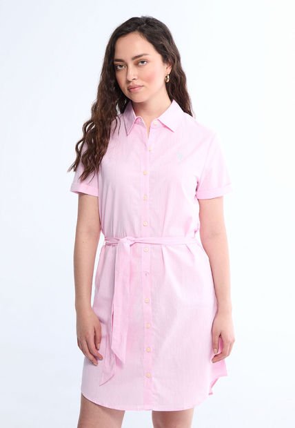 Vestido Rosa-Azul Claro US POLO ASSN