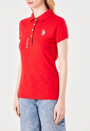 Camiseta Polo Rojo-Celeste Us Polo Assn