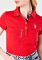 Camiseta Polo Rojo-Celeste Us Polo Assn de US Polo Assn